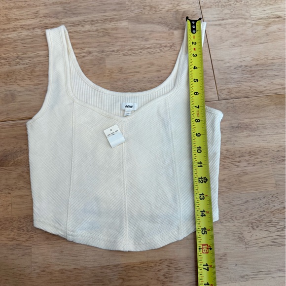 Aerie Off-White Ribbed Tank Top - Picture 4 of 4